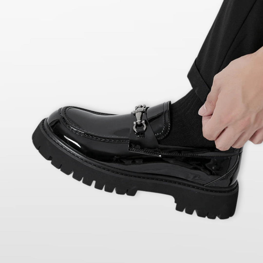 Mocassins Épais Élégants Sans Lacets Homme