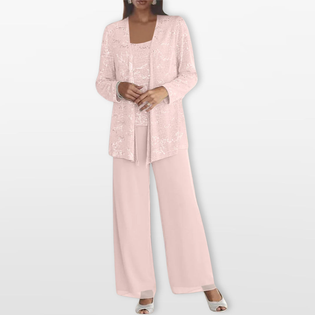 Ensemble Trois Pièces Élégant Femme