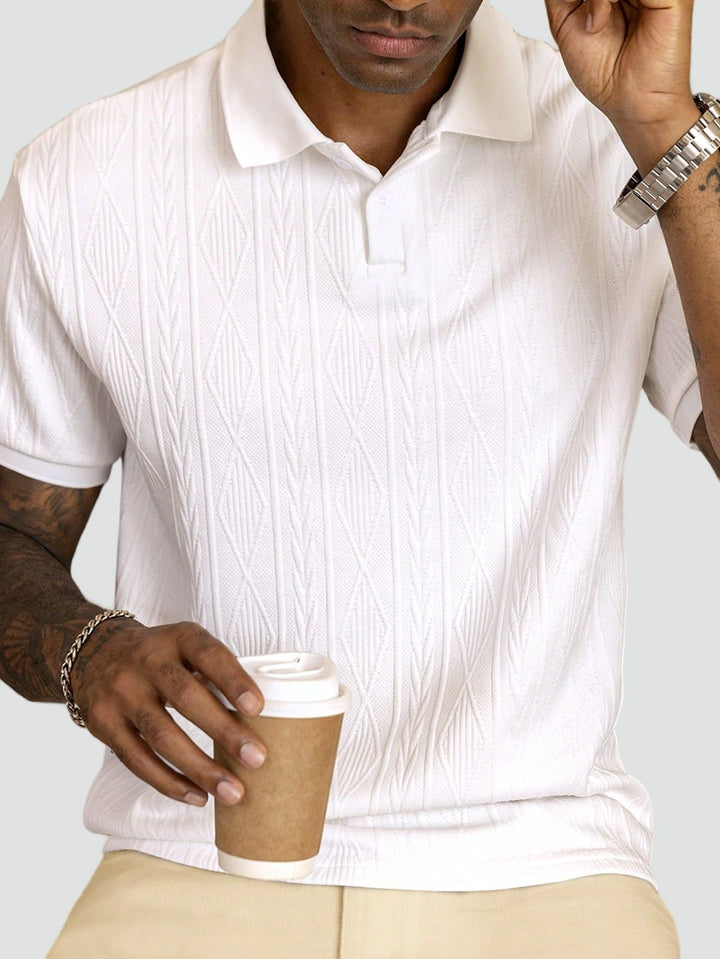 Polo Maille Texturée Homme