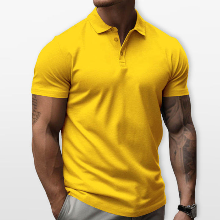 Polo Ajusté Manches Courtes Homme