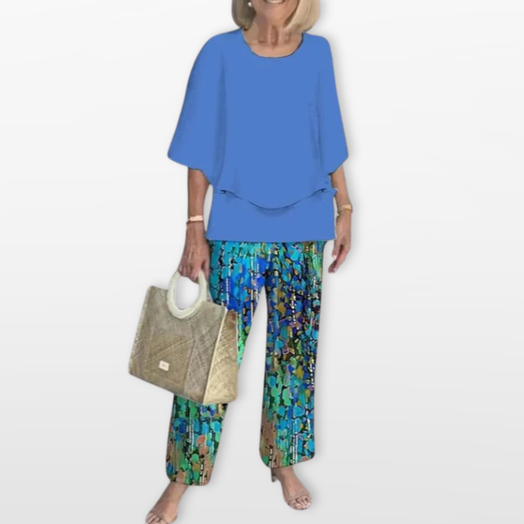 Ensemble Femme Décontracté Chic Deux Pièces Fluide