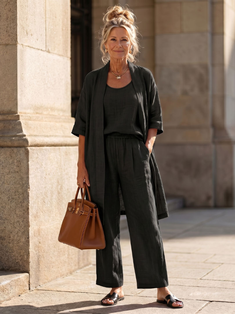 Ensemble Pantalon 3 Pièces Femme