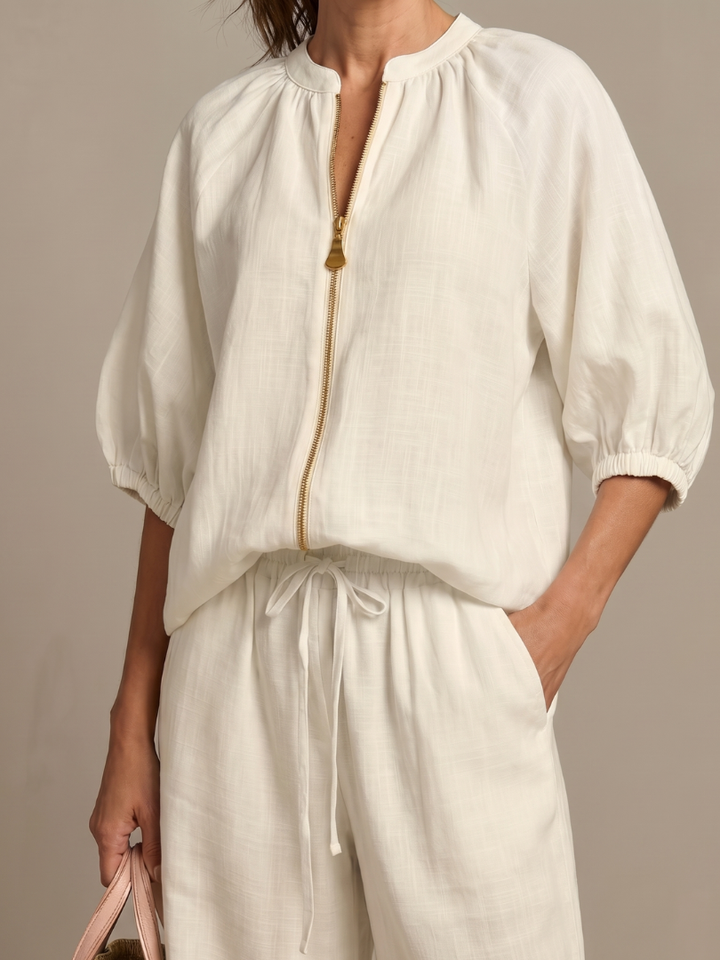 Ensemble Pantalon et Haut Zippé Femme