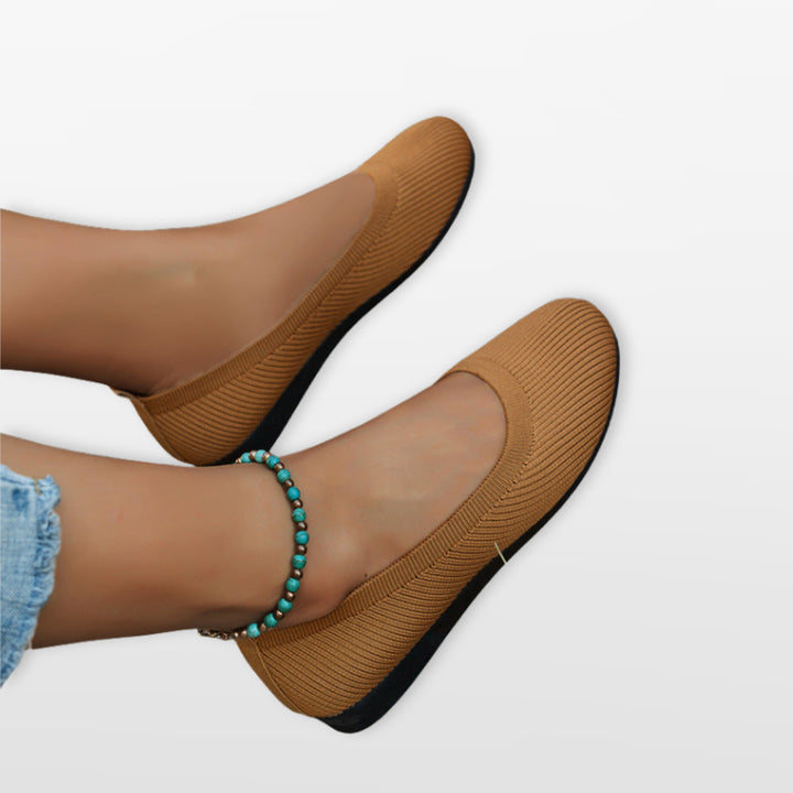 Ballerines Maille Confort Sans Lacets Femme