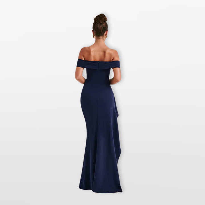 Robe Longue Épaules Dénudées Élégante Femme