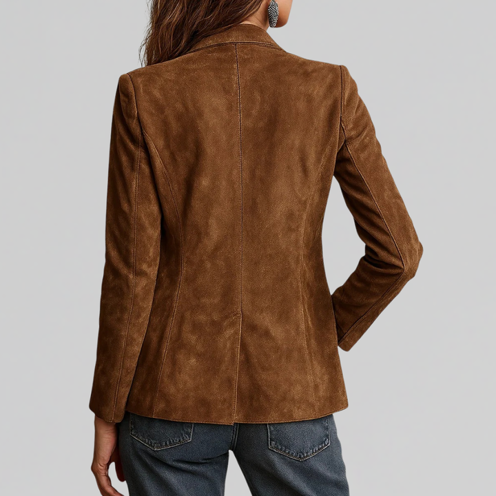Veste de Costume à Revers Structurés Femme
