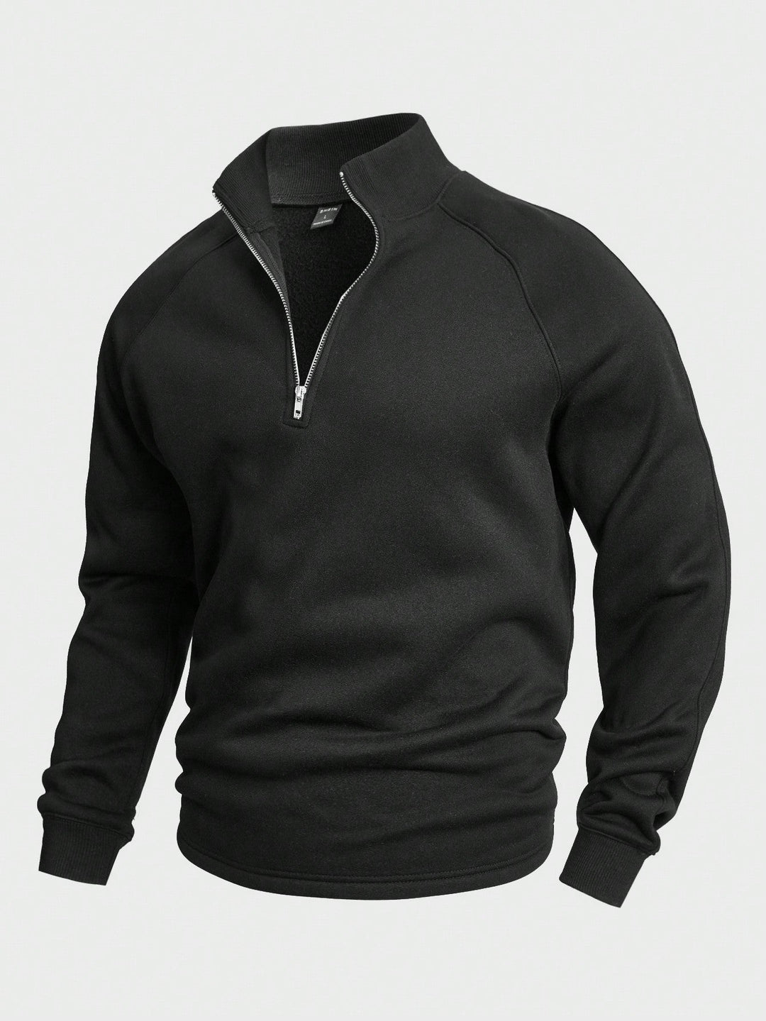 Pull Demi-zip à Col Montant Homme