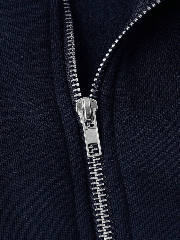 Pull Demi-zip à Col Montant Homme