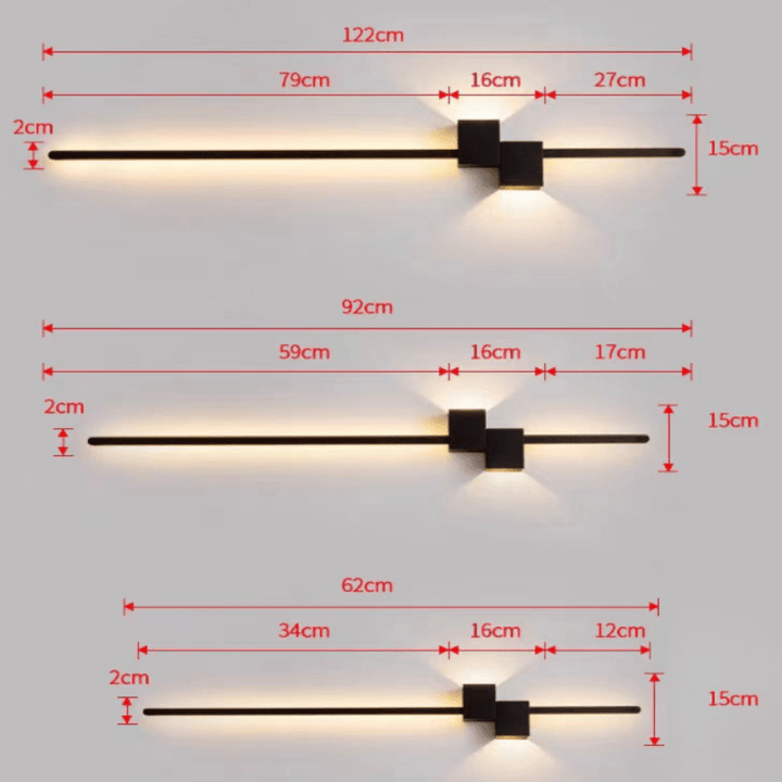 Applique Murale LED Linéaire Moderne