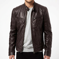Men's Zip-Up Motorcycle Jacket