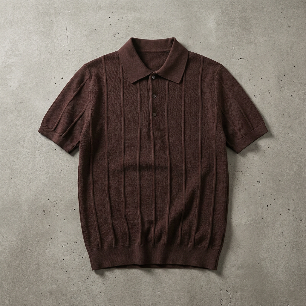 Polo Maille Texturée Homme