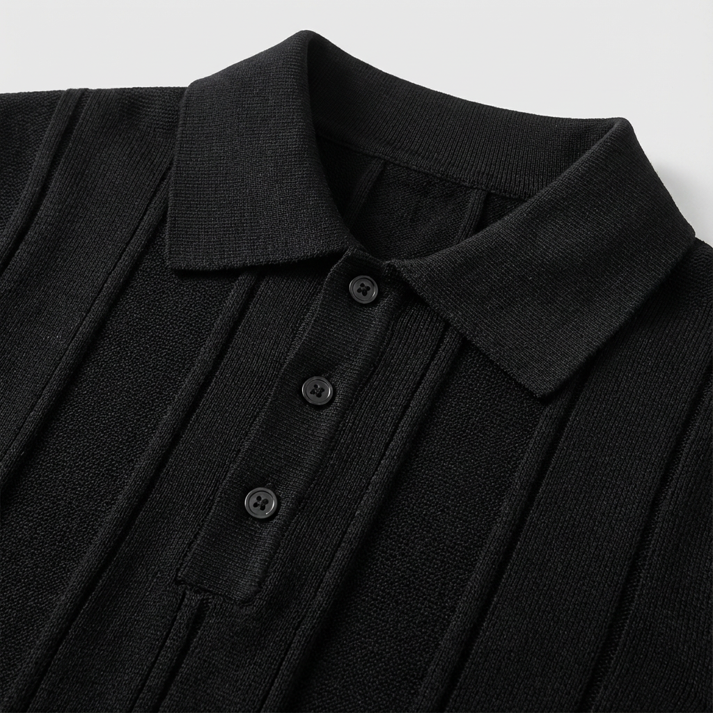 Polo Maille Texturée Homme