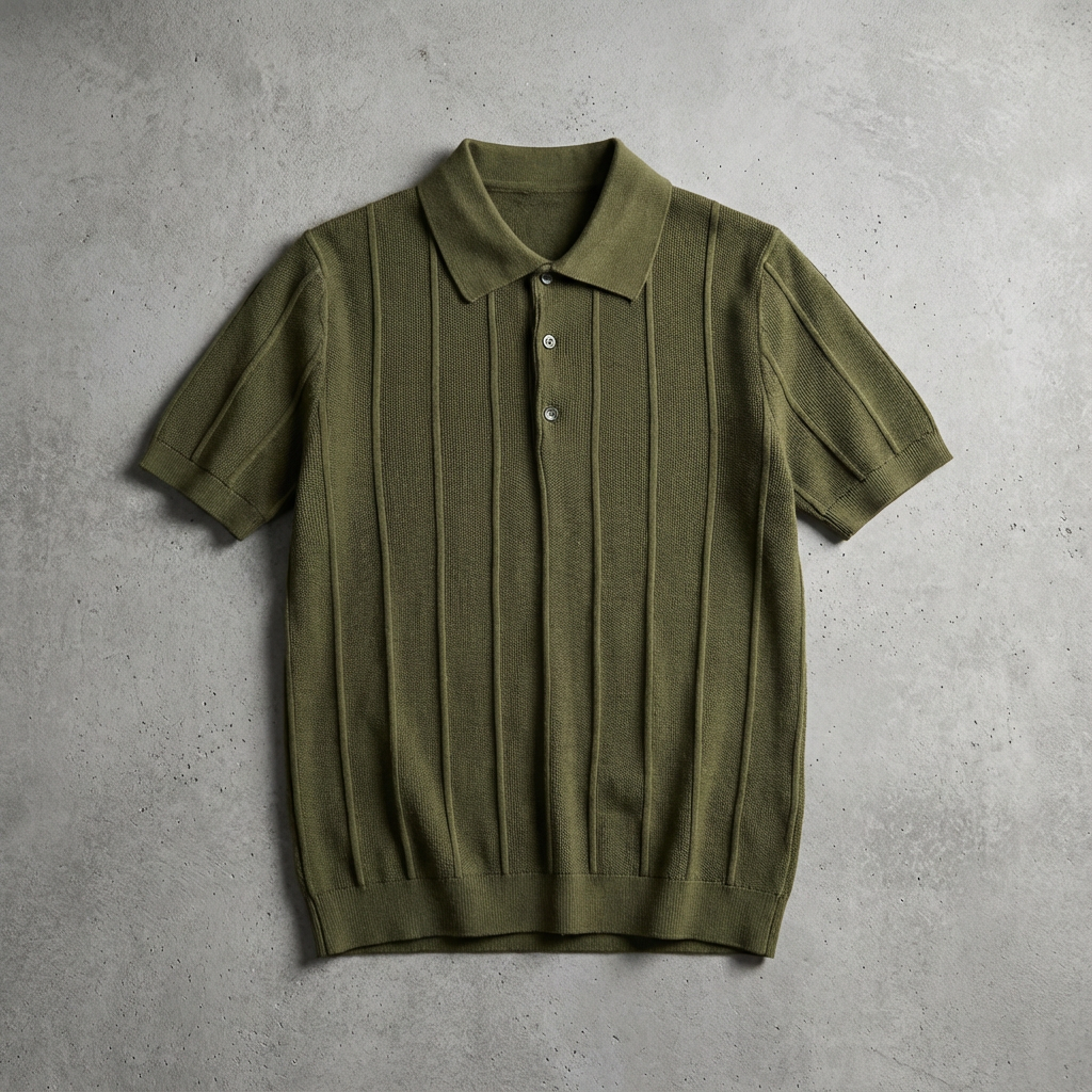 Polo Maille Texturée Homme