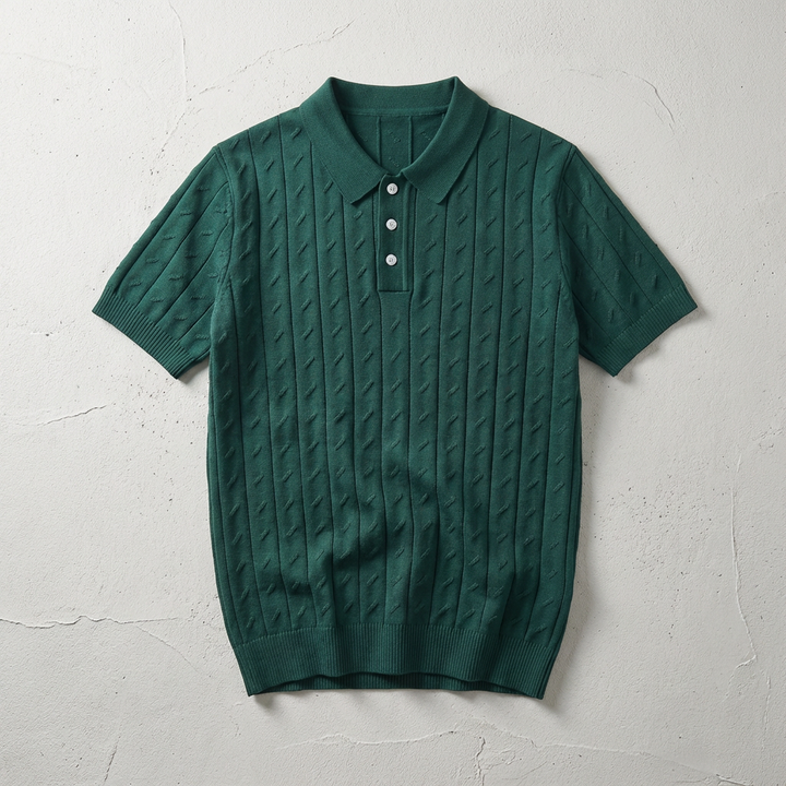 Polo Maille Texturée Homme