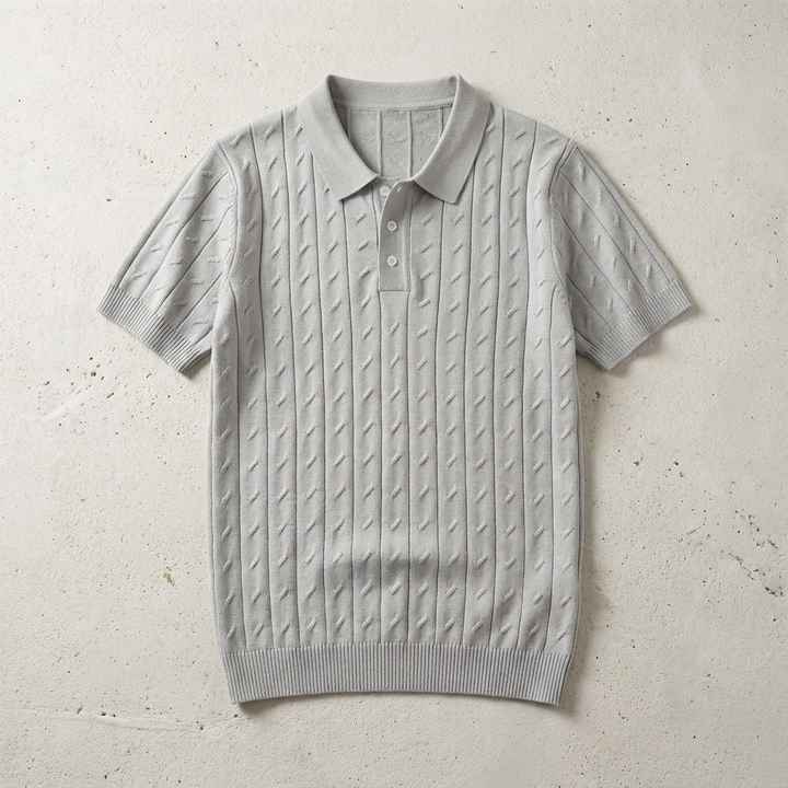 Polo Maille Texturée Homme