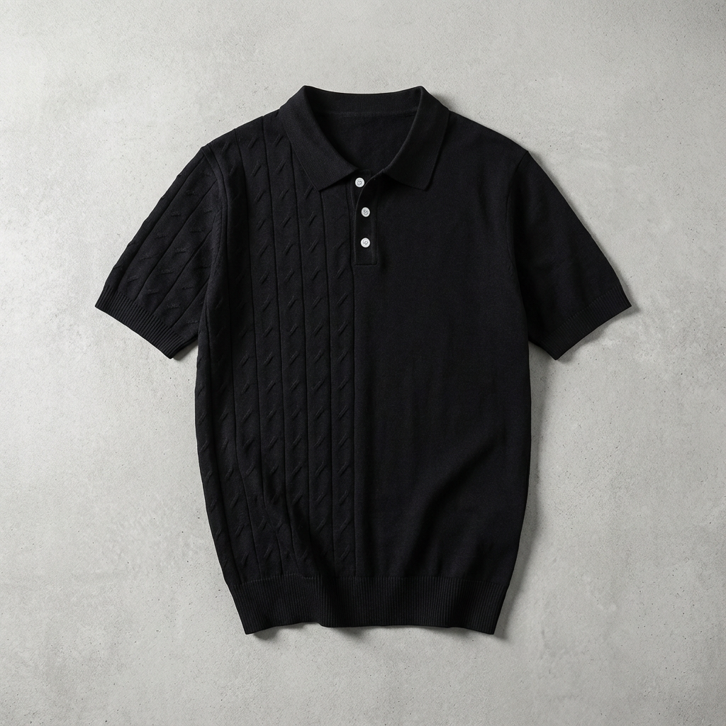Polo Maille Texturée Homme