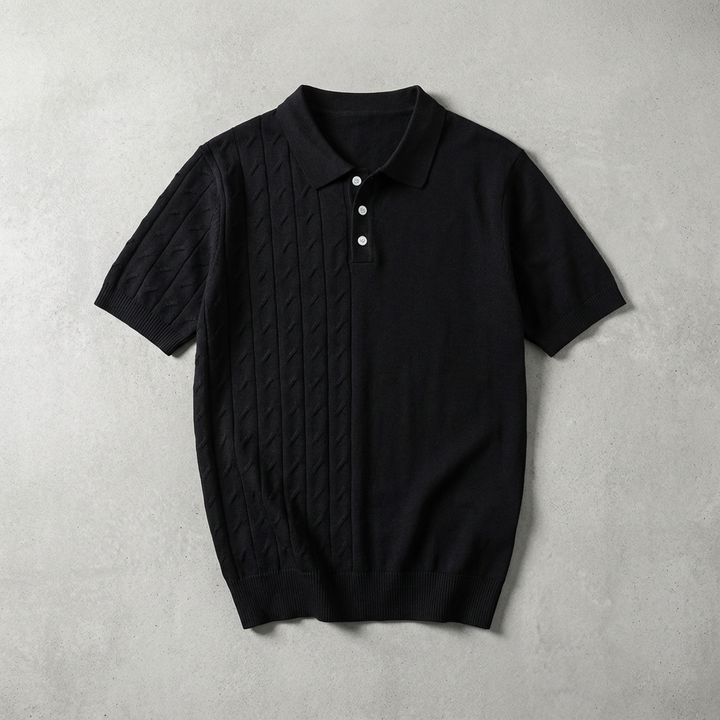 Polo Maille Texturée Homme