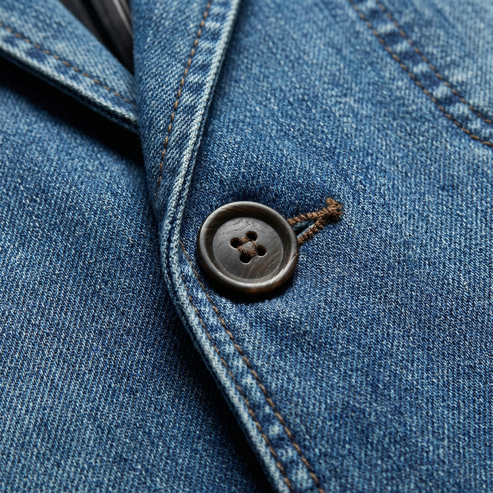 Blazer Denim Décontracté Homme