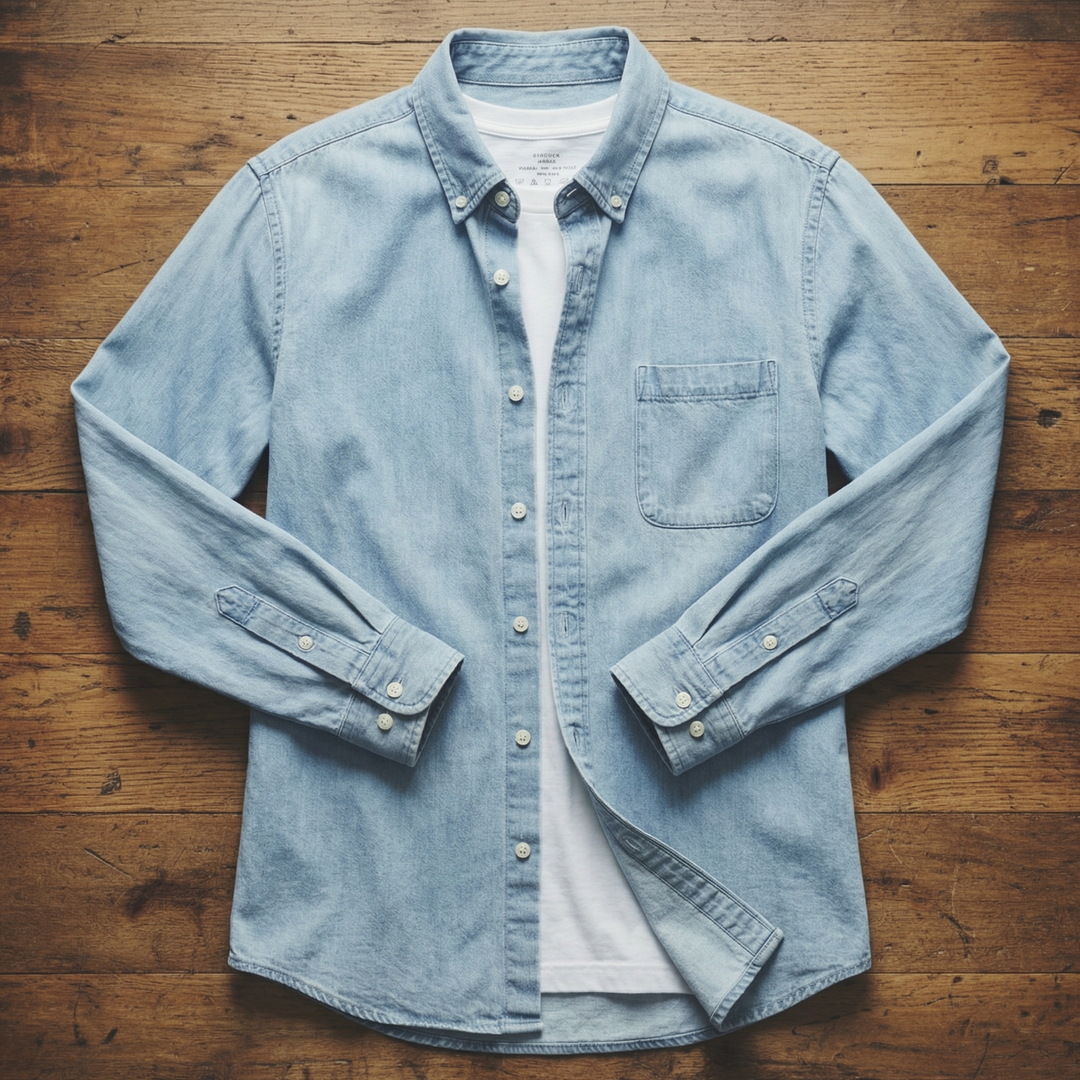 Veste Denim Décontractée Homme