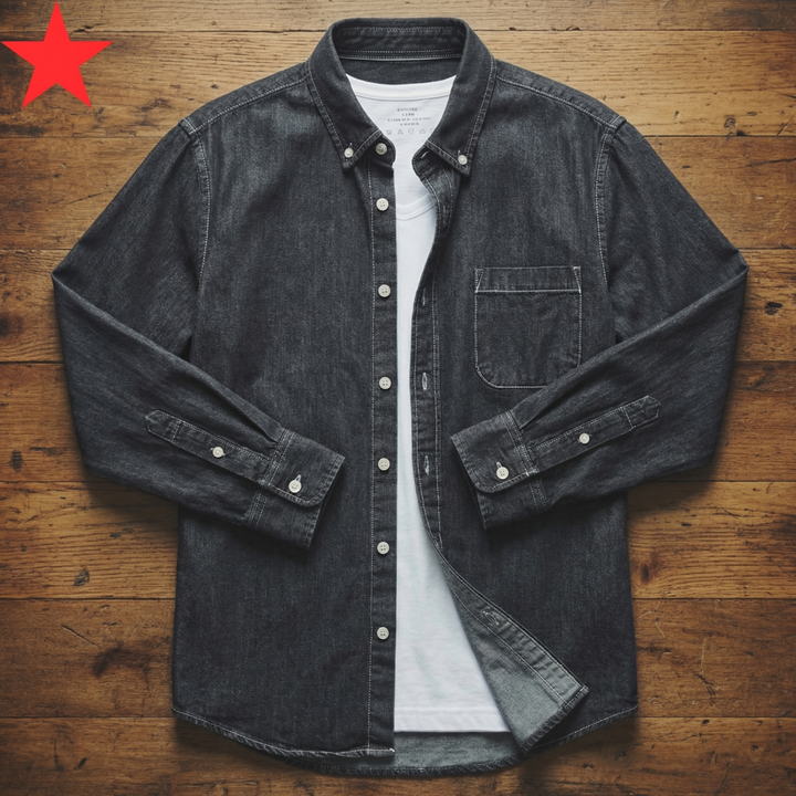 Veste Denim Décontractée Homme