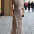 Women's Elegant Draped Long Dress