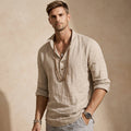 Men's textured Henley shirt