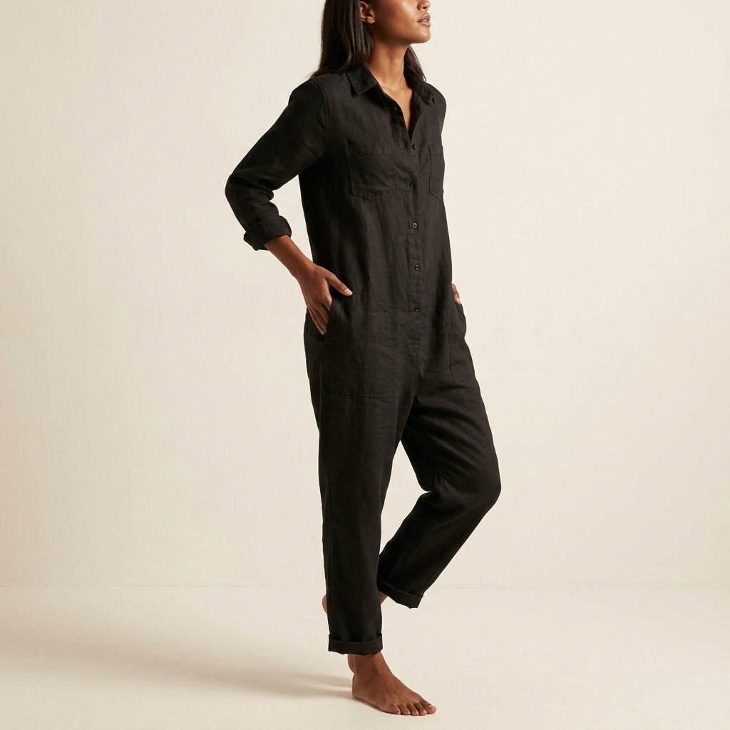 Combinaison Pantalon Décontractée Femme