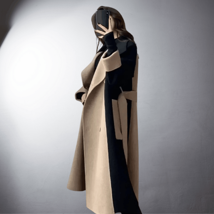 Manteau Long à Revers Femme