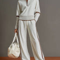 Ensemble 2 Pièces Haut Zippé Pantalon Femme