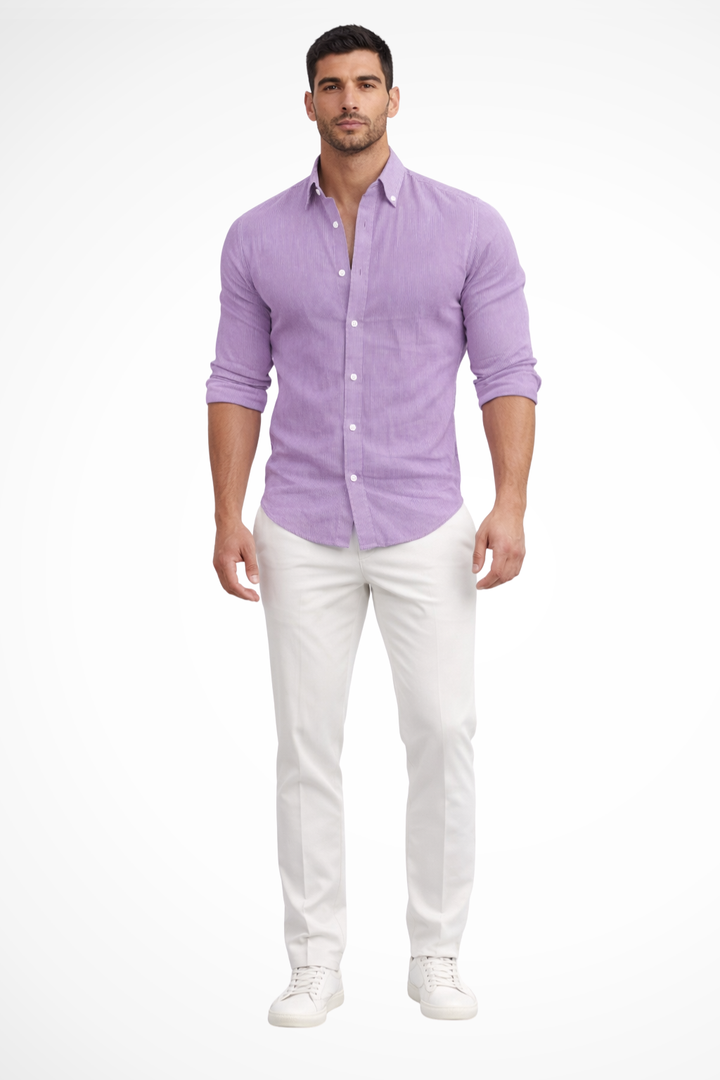 Chemise Ajustée Style Casual Homme