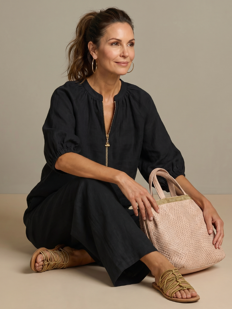 Ensemble Pantalon et Haut Zippé Femme