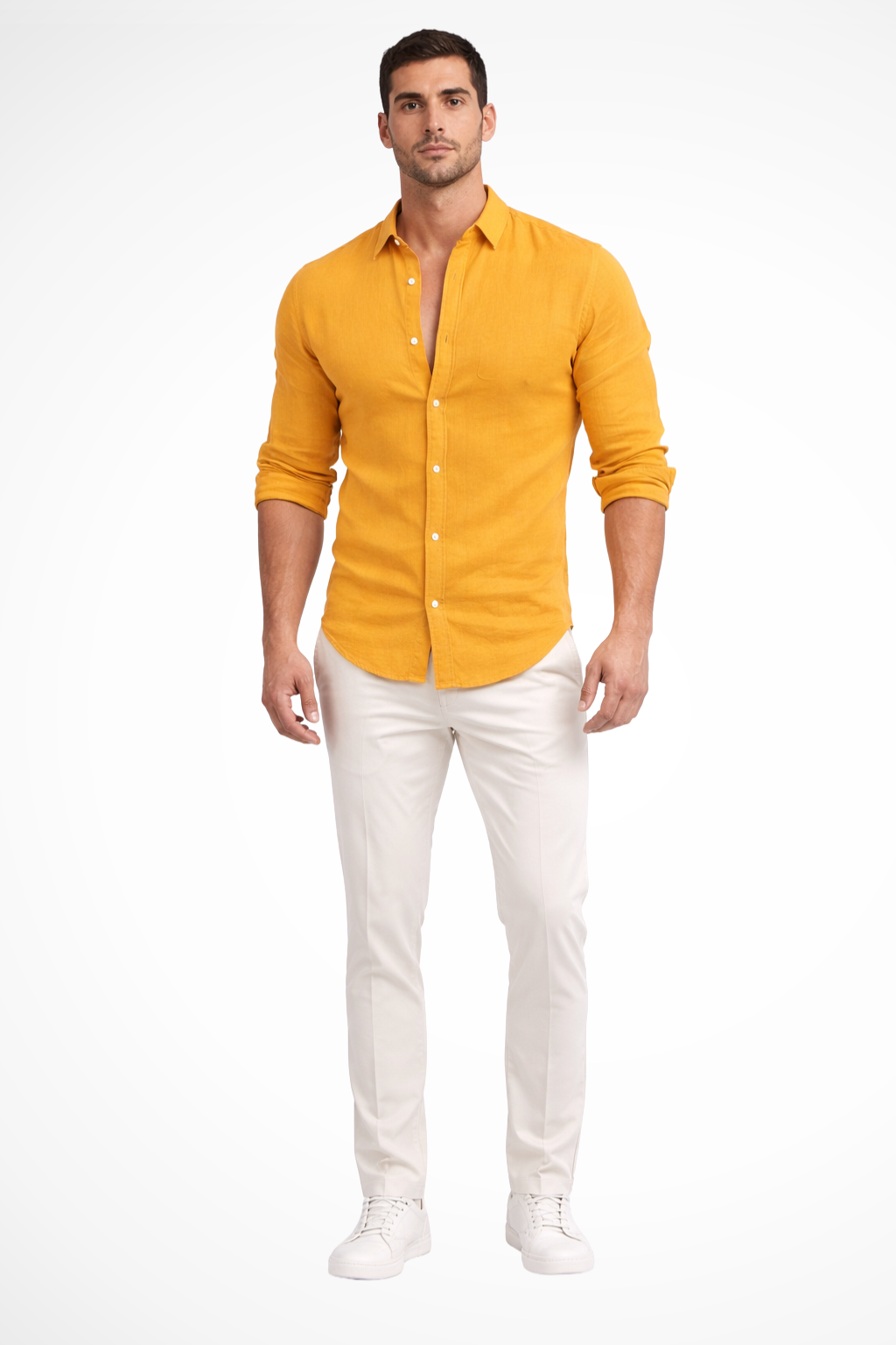 Chemise Ajustée Style Casual Homme