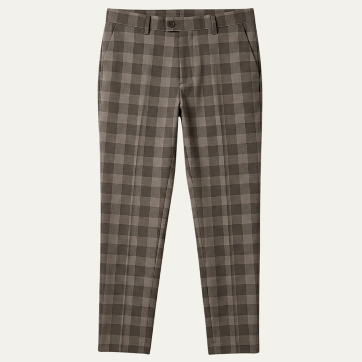 Pantalon Habillé à Carreaux Homme