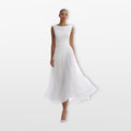 Women's Elegant Pleated Midi Dress