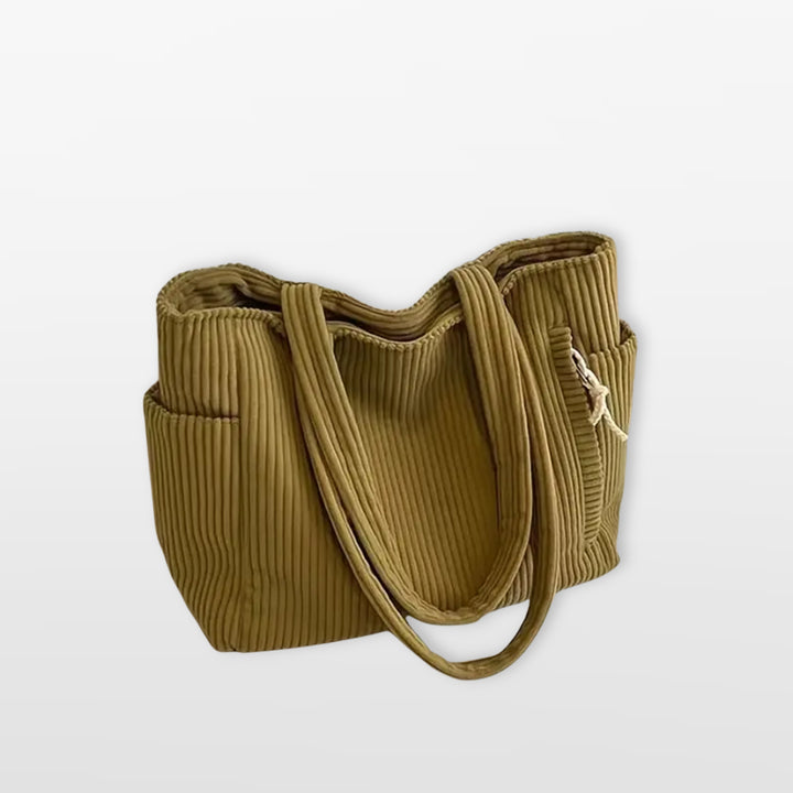 Sac Cabas Velours Côtelé Femme