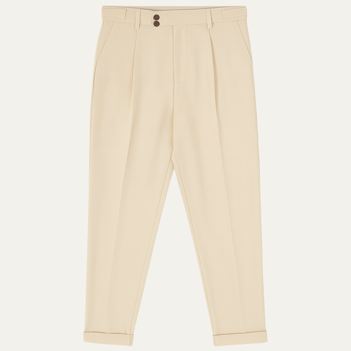 Pantalon à Pinces Coupe Fusélée Homme