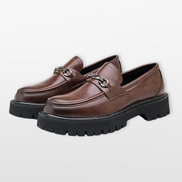 Mocassins Épais Élégants Sans Lacets Homme