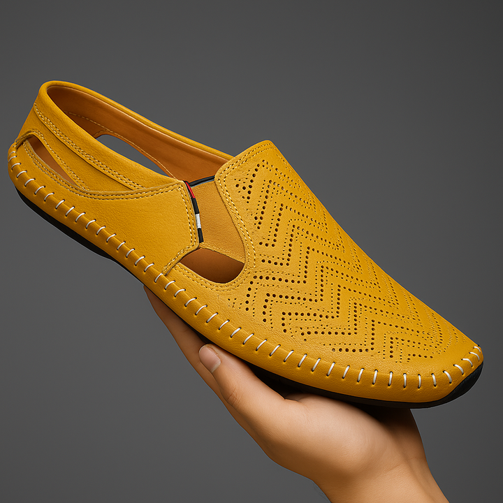 Mocassins Perforés à Enfiler Homme