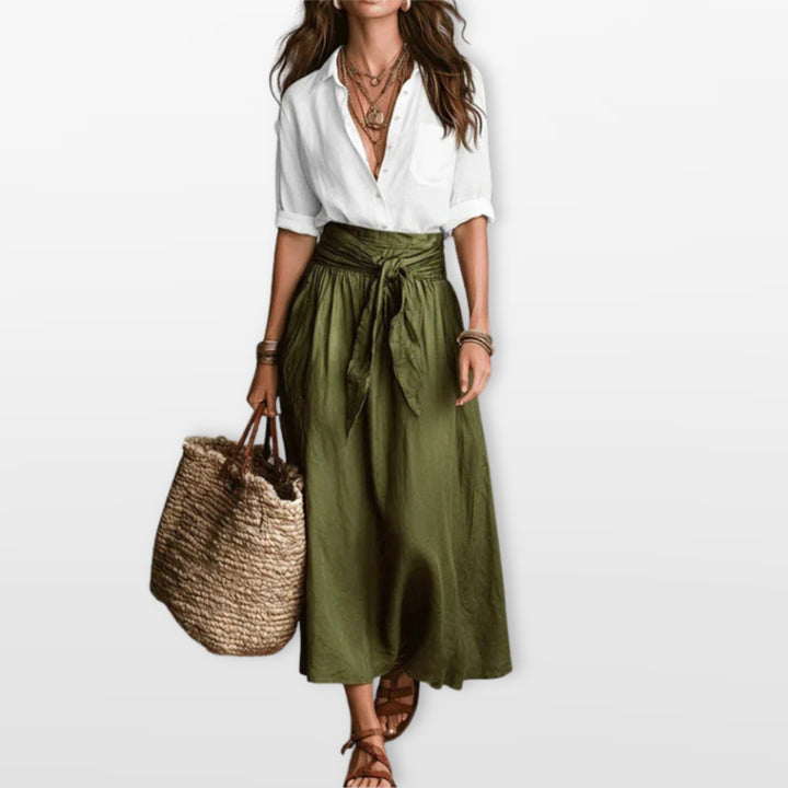 Ensemble Jupe Longue Fluide Femme