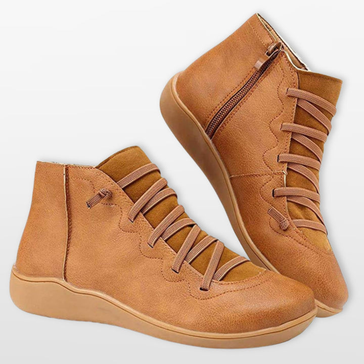 Bottines Orthopédiques Confort Zippées Femme