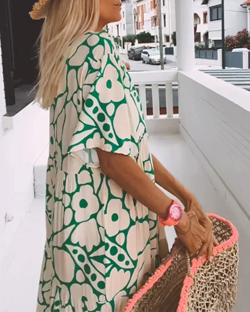 Robe Maxi Fleurie Bohème Femme