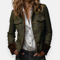 Women's Casual Button-Up Utility-Style Jacket