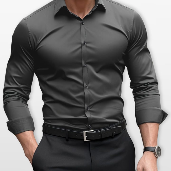 Chemise Ajustée Formelle Élégante Homme