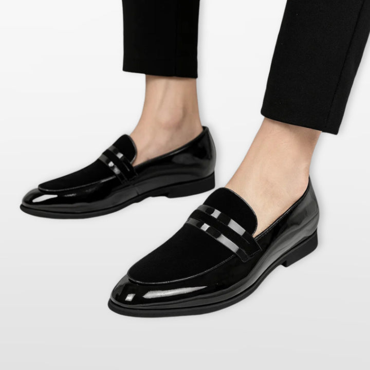 Mocassins Vernis Élégants Homme