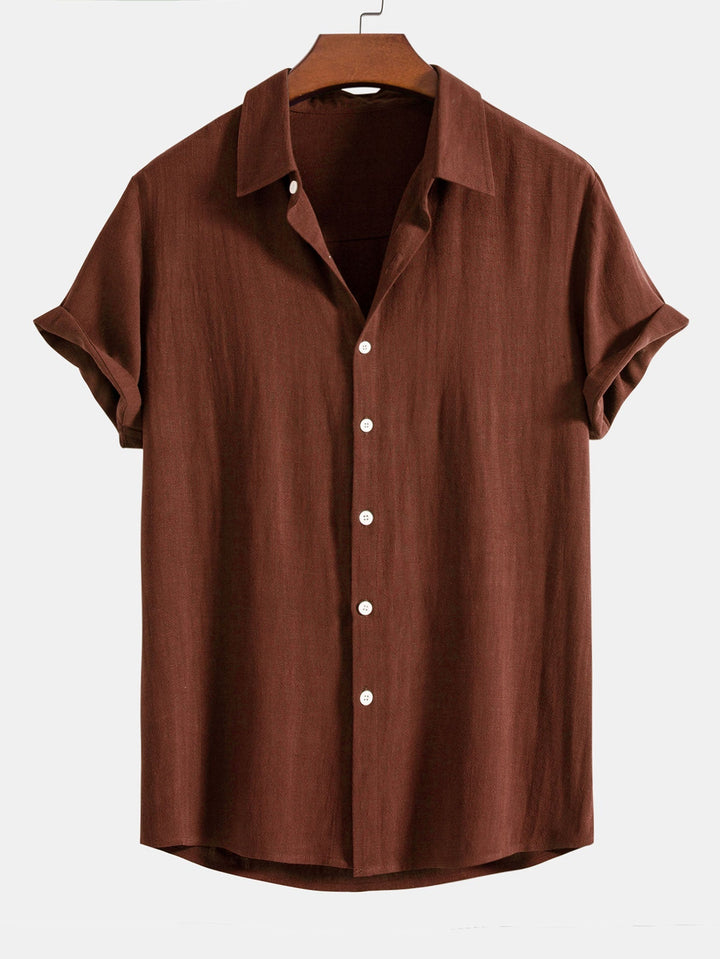 Chemise Décontractée Manches Courtes Homme