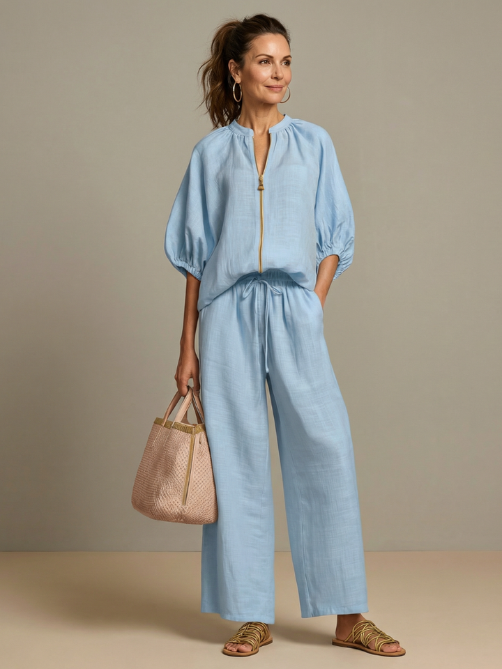 Ensemble Pantalon et Haut Zippé Femme