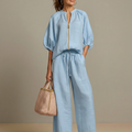 Ensemble Pantalon et Haut Zippé Femme