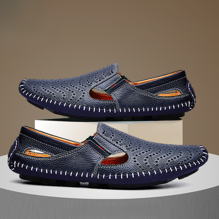 Mocassins Perforés à Enfiler Homme