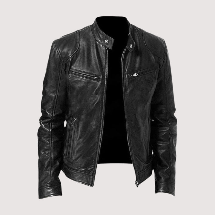 Blouson Motard Zippé Homme