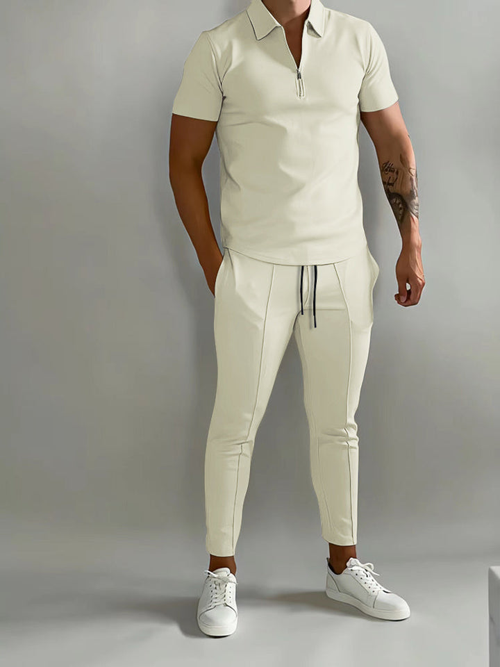 Ensemble Polo Zippé et Pantalon Homme